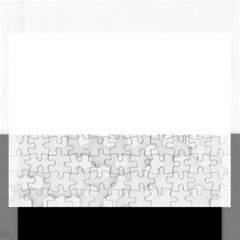 White Abstract Wall Paper Design Frame Rectangular Jigsaw Puzzl by Simbadda