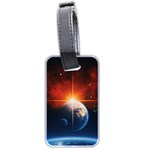 Earth Globe Planet Space Universe Luggage Tags (Two Sides) Back