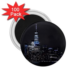 New York Skyline New York City 2 25  Magnets (100 Pack)  by Celenk