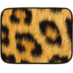 Leopard Print Double Sided Fleece Blanket (mini)  by NSGLOBALDESIGNS2