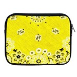 Grunge Yellow Bandana Apple iPad 2/3/4 Zipper Cases Front