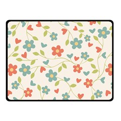 Flowers Pattern Double Sided Fleece Blanket (small)  by Hansue