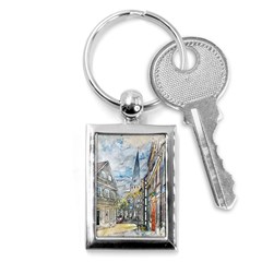 Altstadt Hattingen Ruhr Trail Key Chains (rectangle)  by Nexatart