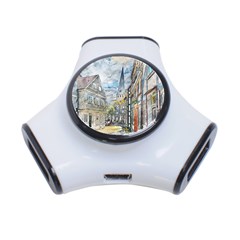 Altstadt Hattingen Ruhr Trail 3-port Usb Hub by Nexatart