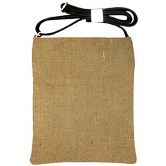 Burlap Coffee Sack Grunge Knit Look Shoulder Sling Bag by dressshop