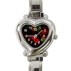 Background Art Abstract Watercolor Heart Italian Charm Watch by Sapixe