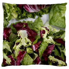 Salad Lettuce Vegetable Large Cushion Case (one Side) by Sapixe