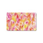 Pretty Painted Pattern Pastel Magnet (Name Card) Front