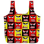 Angry face Full Print Recycle Bag (XL) Front