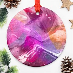 Background Art Abstract Watercolor Ornament (round) by Sapixe