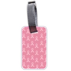 Pink Ribbon - Breast Cancer Awareness Month Luggage Tags (two Sides) by Valentinaart