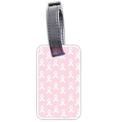 Pink Ribbon - Breast Cancer Awareness Month Luggage Tags (one Side)  by Valentinaart