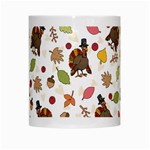 Thanksgiving Turkey pattern White Mugs Center