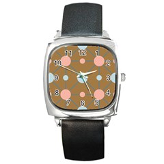 Planets Planet Around Rounds Square Metal Watch by Sapixe