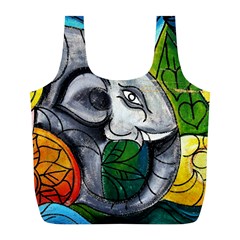 Graffiti The Art Of Spray Mural Full Print Recycle Bag (l) by Sapixe