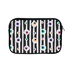 Pattern Eyeball Black And White Naive Stripes Gothic Halloween Apple Ipad Mini Zipper Cases by genx