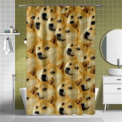 Doge Meme Doggo Kekistan Funny Pattern Shower Curtain 48  X 72  (small)  by snek