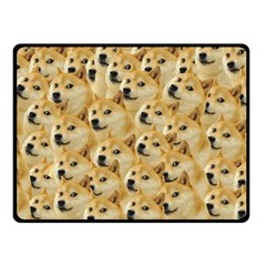 Doge Meme Doggo Kekistan Funny Pattern Double Sided Fleece Blanket (small)  by snek