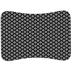 Logo Kek Pattern Black And White Kekistan Black Background Velour Seat Head Rest Cushion by snek