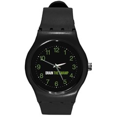 Drain The Swamp Maga Green And Gray Round Plastic Sport Watch (m) by snek