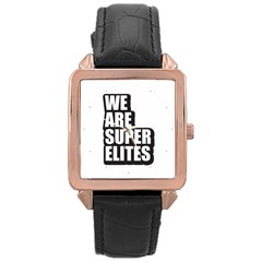 Super Elite Usa Flag In A Star Trump Maga Quote We Are Super Elites Rose Gold Leather Watch  by snek