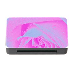 Perfect Hot Pink And Light Blue Rose Detail Memory Card Reader With Cf by myrubiogarden