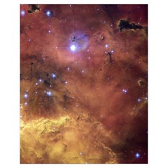 Cosmic Astronomy Sky With Stars Orange Brown And Yellow Drawstring Bag (small) by genx