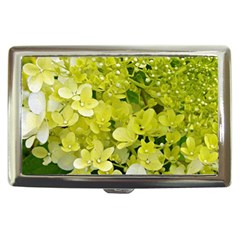 Elegant Chartreuse Green Limelight Hydrangea Macro Cigarette Money Case by myrubiogarden