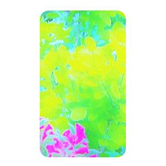 Fluorescent Yellow And Pink Abstract Garden Foliage Memory Card Reader (rectangular) by myrubiogarden