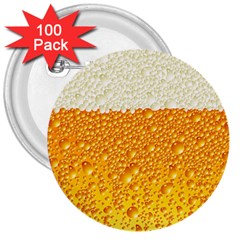 Bubble Beer 3  Buttons (100 Pack)  by Wegoenart