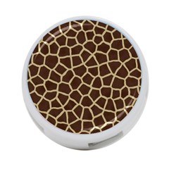 Giraffe Animal Print Skin Fur 4-port Usb Hub (one Side) by Wegoenart