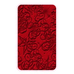 Christmas Background Red Star Memory Card Reader (rectangular) by Simbadda