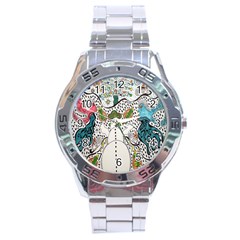 Happysnowman Stainless Steel Analogue Watch by chellerayartisans