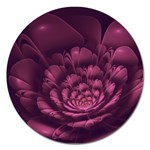 Fractal Blossom Flower Bloom Magnet 5  (Round) Front