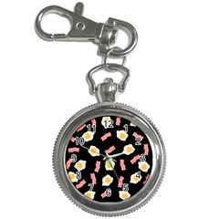 Bacon And Egg Pop Art Pattern Key Chain Watches by Valentinaart