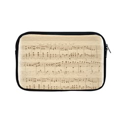 Vintage Beige Music Notes Apple Macbook Pro 13  Zipper Case by Pakrebo