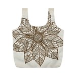 Flower Mandala Christmas Xmas Full Print Recycle Bag (M) Front