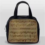 Vintage Sheet Music Background Classic Handbag (Two Sides) Back