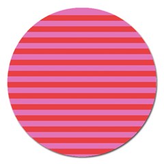 Stripes Striped Design Pattern Magnet 5  (round) by Pakrebo