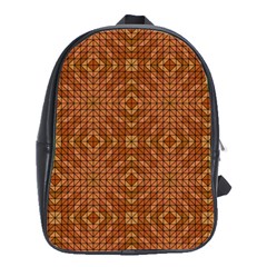 Mosaic Triangle Symmetry School Bag (large) by Pakrebo