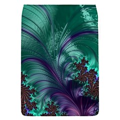 Fractal Turquoise Feather Swirl Removable Flap Cover (s) by Pakrebo