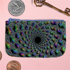 Fractal Rainbow Art Artwork Design Large Coin Purse by Pakrebo