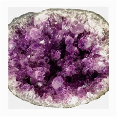 Amethyst Purple Violet Geode Slice Medium Glasses Cloth (2-side) by genx