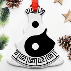 Yin Yang Eastern Asian Philosophy Christmas Tree Ornament (two Sides) by Pakrebo