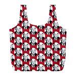 Trump Retro Face Pattern MAGA Red US Patriot Full Print Recycle Bag (L) Front