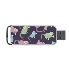 Animals Mouse Portable Usb Flash (one Side) by Mariart