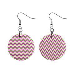 Abstract Chevron Mini Button Earrings by Mariart