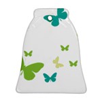 Butterfly Bell Ornament (Two Sides) Back