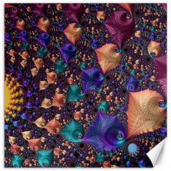 Pattern Art Ornament Fractal Canvas 16  X 16 