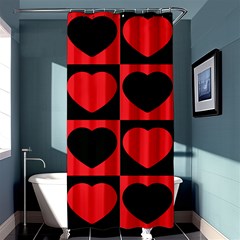 Royal Hearts Shower Curtain 36  X 72  (stall)  by WensdaiAmbrose